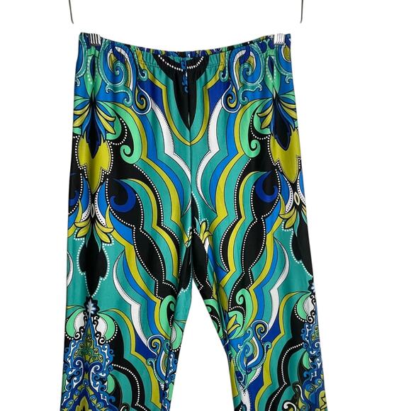 Melissa Paige XS Palazzo Pants Psychedelic Retro 70s Disco Funky Print USA - Picture 6 of 13